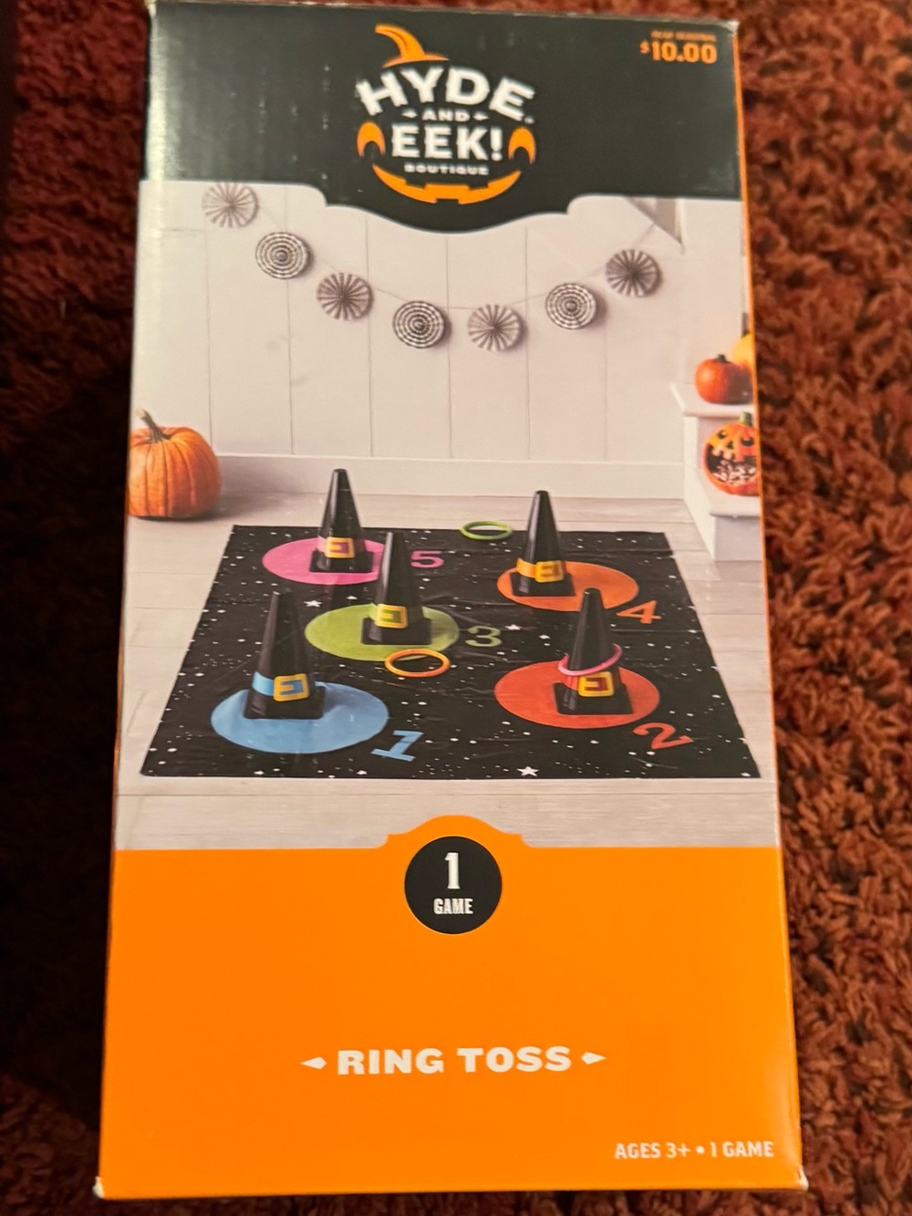 NEW Hyde & Eek Halloween Witch Hat Ring Toss Party Game 🎃